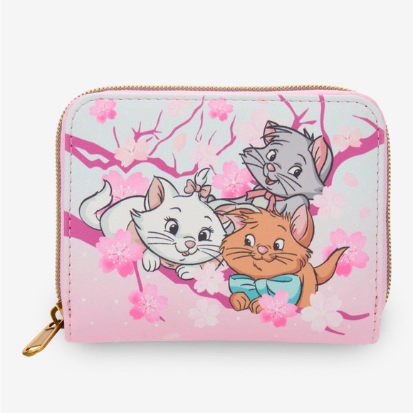 Loungefly Handbags - New Disney Loungefly The Aristocats Kittens Cherry Blossom Wallet